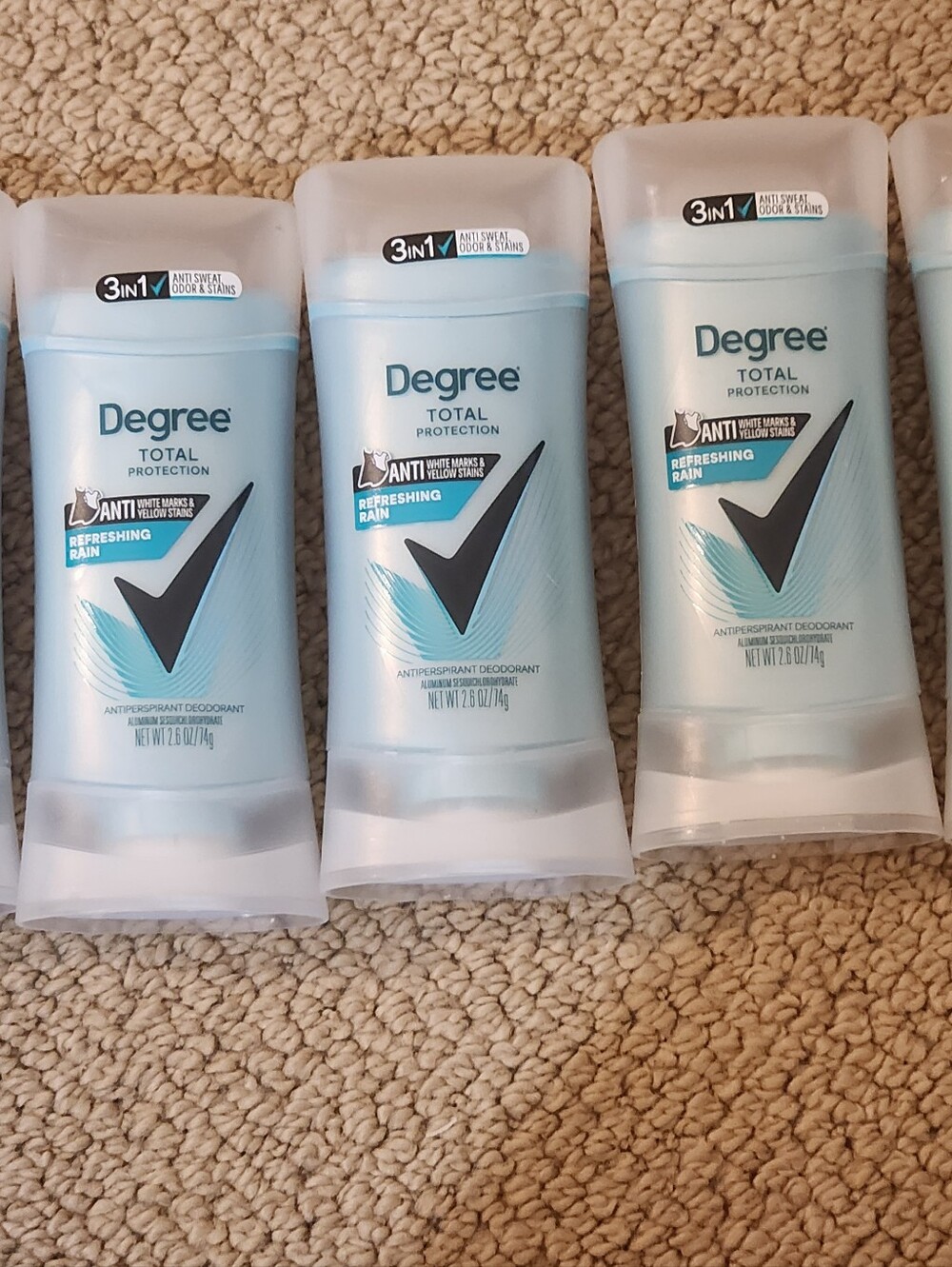 Women's Degree 3in1 Total Protection Antiperspirant Deodorant Refreshing Rain
